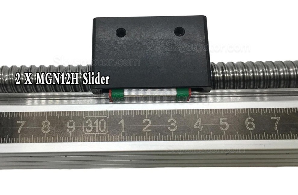 小型 手動 X軸ステージ SXG5080 手動ダブルガイドボールねじスライドテーブル（ハンドホイール付き）