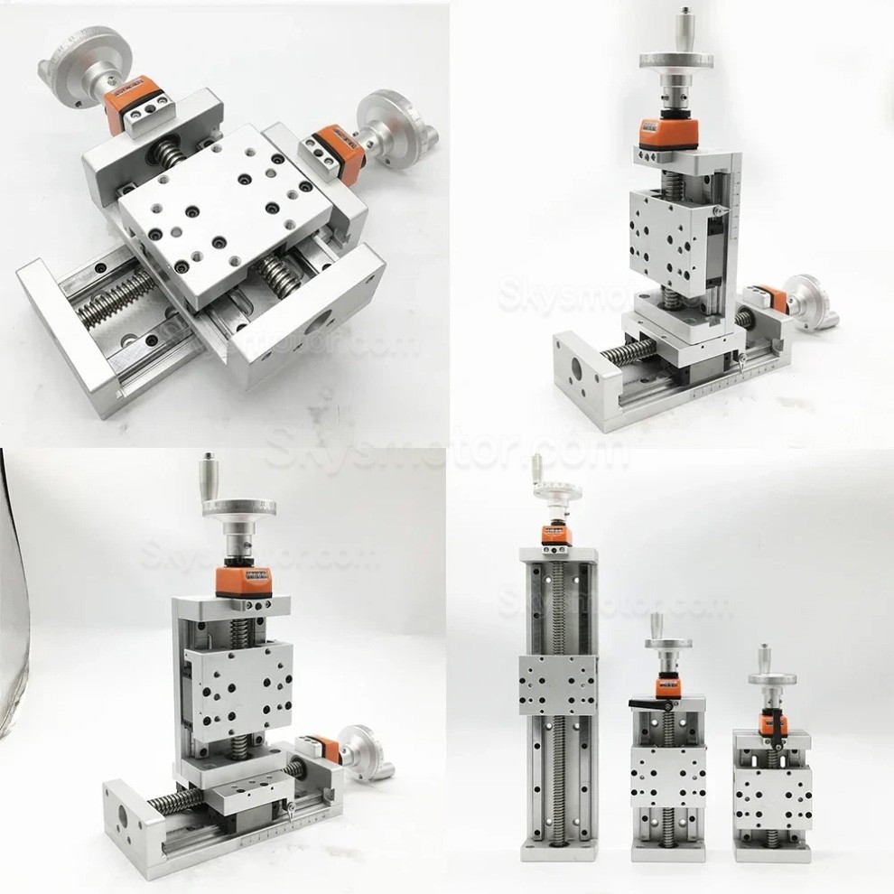 Z軸手動ステージ OSP001590 CNC手動セルフロックスライドテーブル 台形ネジ式Zポジションステージ（デジタルディスプレイ付き）