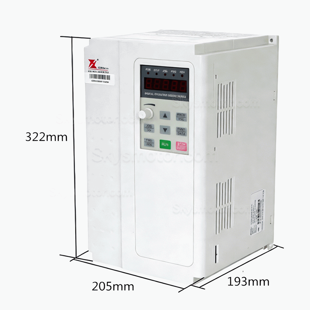 9kW 空冷式 ATC（自動工具交換）スピンドルモーター + 11kW VFD 可変周波数ドライブ（GDZ143x133-9L + DZB312B011）