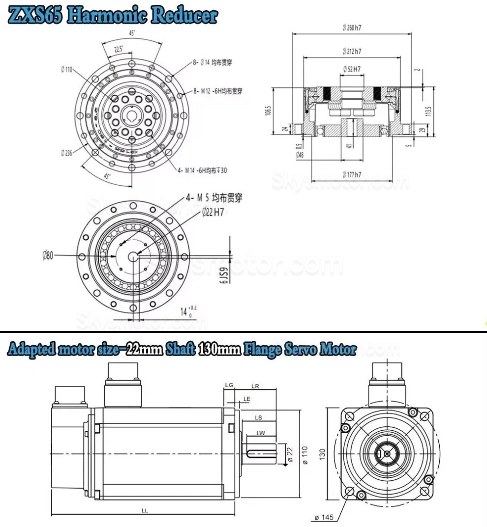 ZXS シリーズ カップ型 ハーモニック減速機 (波動歯車減速機) ギア比 30:1/50:1/80:1/100:1/120:1 バックラッシュ30秒角 ZXS シリーズ カップ型 ハーモニック減速機 (波動歯車減速機) ギア比 30:1/50:1/80:1/100:1/120:1 バックラッシュ30秒角