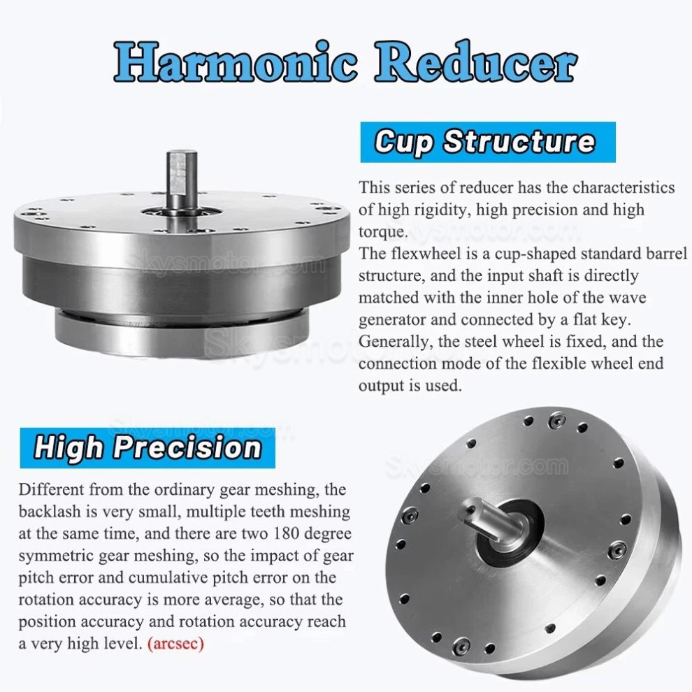ZXJ シリーズ ハーモニック減速機(波動歯車減速機/高調波減速機)ギア比 30:1/50:1/80:1/100:1